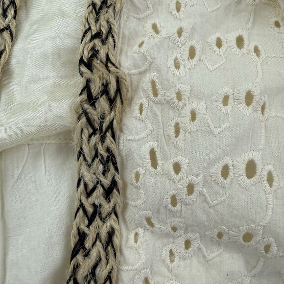 NEW Pyramid Collection Boho Lace eyelet Cardigan Jacket Women 3X Cream NWOT - Picture 6 of 13